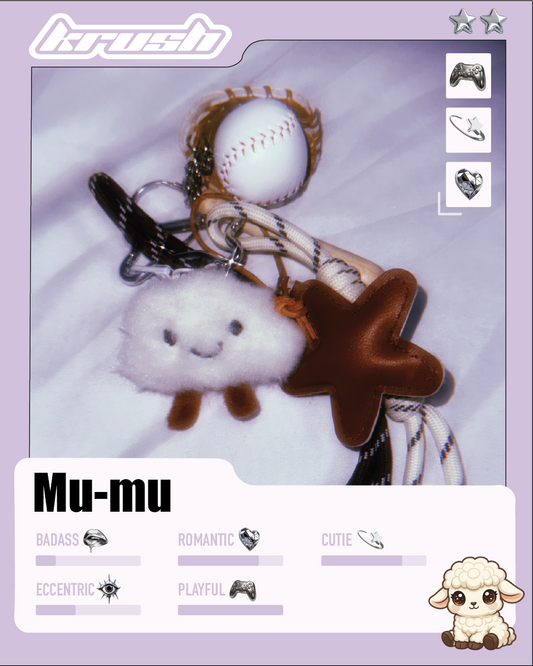 Porte-clé de sac : Mu-Mu ☁️