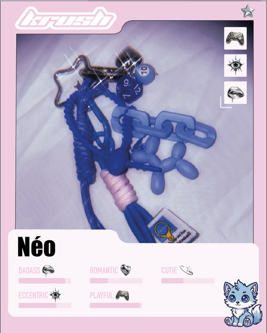 Porte-clé de sac : Neo 💙