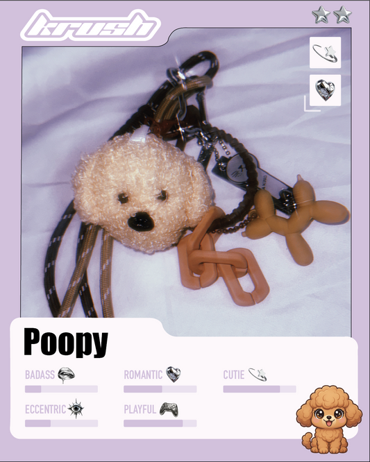 Porte-clé de sac : Poopy 🐩