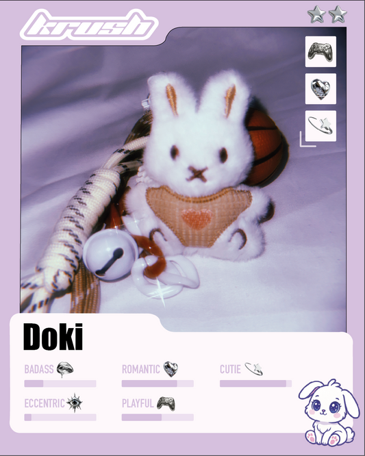Porte-clé de sac : Doki 🐰