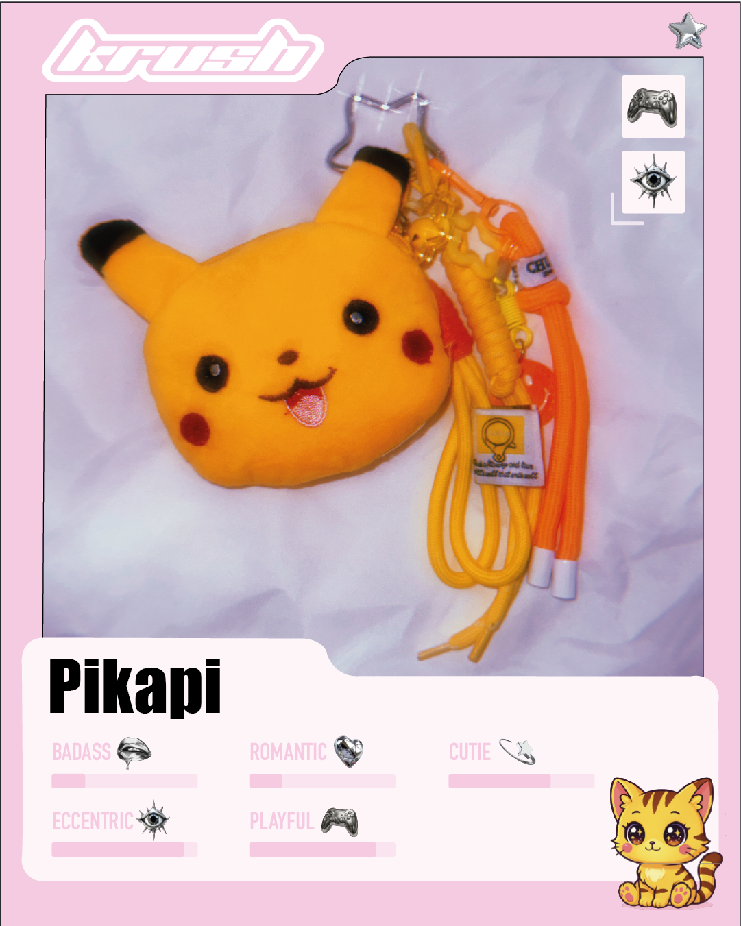 Porte-clé de sac : Pikapi ⚡