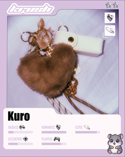 Porte-clé de sac : Kuro 🐹